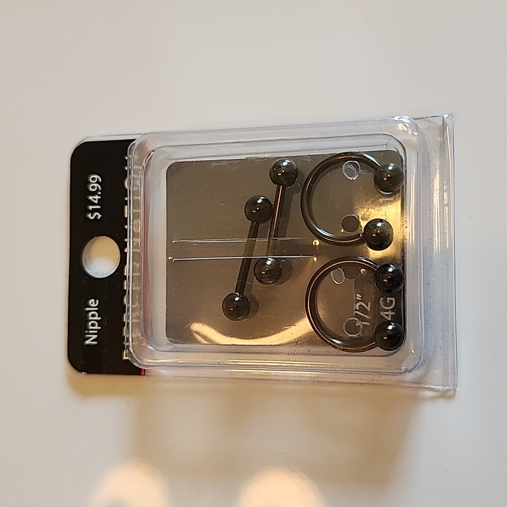 Pierced Nation Nipple Ring 4pk